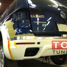Один из самых злых обвесов на VW Touareg носит имя компании IKKI. (Рестайлинг)