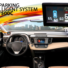 Система помощи при парковке с ЖК дисплеем Car System Refine. 4 парктроника, цвет на выбор. Установочный комплект. 