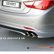 Двойная насадка IXION - вход 61 мм., полированная нержавеющая сталь, Hyundai Sonata 5