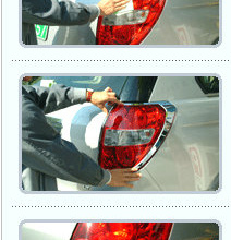 Хромированный молдинг задних фонарей Авто Кловер - модель B662, тюнинг для Hyundai Santa Fe CN