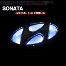 Эмблема с LED подсветкой на Hyundai Sonata YF