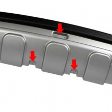 Тюнинг Hyudai ix35 - диффузор заднего бампера - под двойной глушитель - от компании Tuning Face.