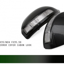 Тюнинг Infiniti EX35 - корпуса боковых зеркал заднего вида со светодиодными повторителями поворотников - от производителя GreenTech.