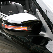 Тюнинг Infiniti G25 - корпуса боковых зеркал заднего вида со светодиодными повторителями поворотников - от ателье GreenTech.