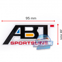 4012 Шильд алюминиевый на клеевой основе ABT Sportline 95x38 mm на Audi 
