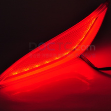LED рефлекторы-катафоты заднего бампера Камили - Тюнинг Хендай АйИкс35 - Тип 2. 