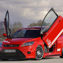 Передний бампер - Обвес Ригер RS Design - Тюнинг Форд Фокус 2 (рестайлинг)