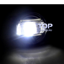 Черные светодиодные противотуманные фары с ходовыми огнями Эпик - 2 в 1 - Тюнинг оптики Ситроен.
