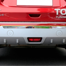 Комплект TECH Design Avenger - Накладка на задний бампер с хромированными элементами - Тюнинг Nissan X-Trail T32