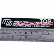 Эмблема Mazdaspeed на клеевой основе, размер 100 * 24 мм. Тюнинг МАЗДА.