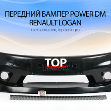 6434 Передний бампер Power DM на Renault Logan