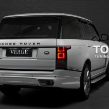 Накладка на задний бампер - Модель VERGE - Тюнинг Range Rover Vogue (4 Поколение)