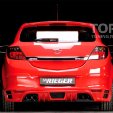 713 Накладка на задний бампер Rieger на Opel Astra H GTC
