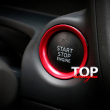 8554 Окантовка кнопки СТАРТ Epic на Mazda CX-5 2 поколение