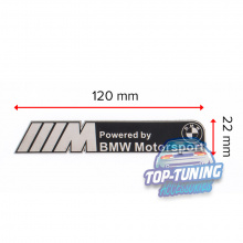 9307 Шильдик эмблема BMW Motorsport 120 x 22 mm на BMW 
