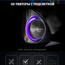 9622 3D твитеры в двери с Ambient подсветкой для Mercedes E-class W213