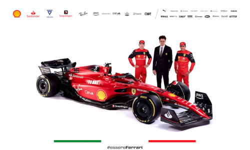 Ferrari представляет болид Формулы-1 F1-75 для сезона 2022 года