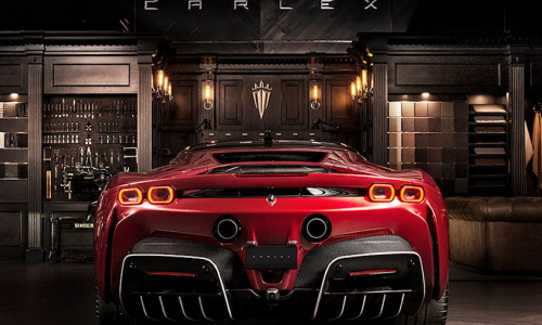 Интерьер Ferrari SF90 обновлен с помощью Bugatti Luxury
