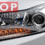 Передняя тюнинг-оптика с неоновой полосой и линзой Chrome Neon на Chevrolet Cruze 2
