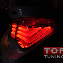 Задние тюнинг-фонари BMW GT Style Red на Chevrolet Cruze 2
