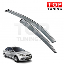 Дефлекторы окон оригинальные тонированные на Ford Focus 2