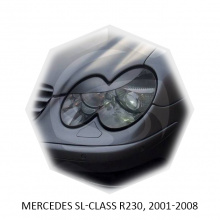 НАКЛАДКИ НА ПЕРЕДНИЕ ФАРЫ ДЛЯ МЕРСЕДЕС SL-CLASS (2001-2008) 