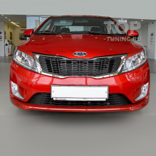 Накладка на передний бампер для Kia Rio 3