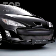 Накладки Irmsсher на передний бампер Peugeot 308 T7