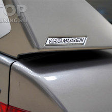 Эмблема Mugen 110x15 mm на высокий спойлер Honda Accord, Civic 