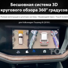 Бесшовная система кругового обзора 360° для Volkswagen Touareg III