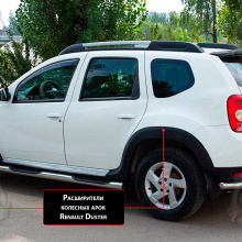 Расширители X-Force для Renault Duster 1 (дорестайлинг)