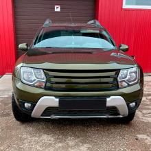 Накладка на передний бампер Renault Duster 1 (рест)