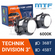Светодиодные БИ-линзы Technik Division 3 (6000K, 36/45W)