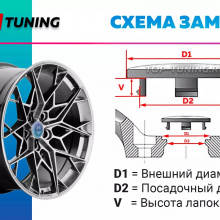 Заглушки в диски для Volkswagen Golf, Jetta, Multivan, Passat, Polo, Tiguan, Touareg