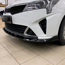 Сплиттер GT для переднего бампера Kia Rio 4 (седан, рест)