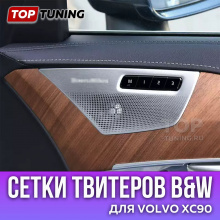 Сетки твитеров B&W в двери Volvo XC90