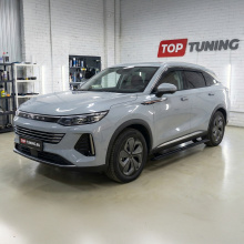 Выдвижные пороги ступени RRS для Exeed RX 2023+