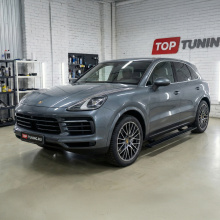Выдвижные пороги RRS Porsche Cayenne III (2018+)