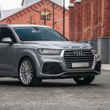 Передний бампер MTR Design (в сборе) для Audi Q7 S-line (2015-2019)