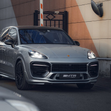 Передний бампер MTR Design (в сборе) для Porsche Cayenne (2017-2023, 9Y0 / 9Y3)