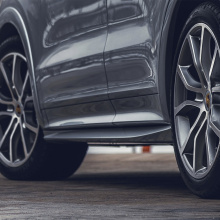 Карбоновые накладки MTR Design на пороги Porsche  Cayenne (2017-2023, 9Y0 / 9Y3)