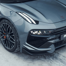 Карбоновые элероны на передний бампер MTR Design для ZEEKR 001 (2021+)