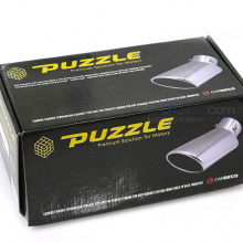 Упаковка. Насадка на глушитель Puzzle PZ-1013 Одноствольная. Полированная нержавеющая сталь. Цена 1300 руб. - за штуку.