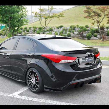 Диффузор заднего бампера + элероны M&S на Hyundai Elantra 5 (Avante MD)