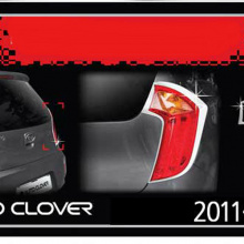 Стайлинг Киа Пиканто 2 - молдинг задних фонарей хромированный - от производителя Auto Clover.