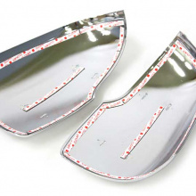 Стайлинг Киа Пиканто 2 - молдинг боковых зеркал заднего вида хромированный - от компании Auto Clover - комплект 2 штуки.