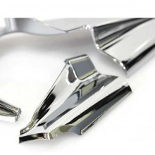 Стайлинг Киа Соренто - хромированные накладки на крепления боковых зеркал заднего вида - комплект 2 штуки - от компании Auto Clover.
