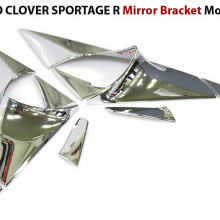 Стайлинг Киа Спортейдж 3 - хромированные накладки на крепления боковых зеркал заднего вида - от компании Auto Clover.