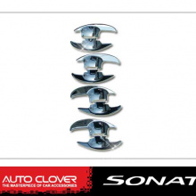 Стайлинг Хендай Соната 6 - накладки на дверные ручки хромированные - от производителя Auto Clover.