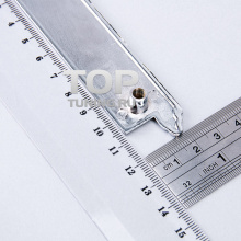 Хромированная, металлическая эмблема HKS POWER в решетку радиатора, хром - 120 х 25 мм.